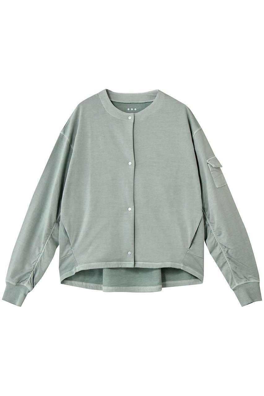 【スリー ドッツ/three dots】のピグメントダイ ライトブルゾン インテリア・キッズ・メンズ・レディースファッション・服の通販 founy(ファニー) 　ファッション　Fashion　レディースファッション　Fashion for Women　アウター　Coat / Outerwear Collection　レディースジャケット・軽アウター　Jackets　ブルゾンジャケット・スポーティアウター　Blouson Jackets　2026年　2026　ジャケット　Jacket, Outerwear　スリーブ　Sleeve, Long Sleeve / Short Sleeve　ブルゾン　Blouson, Bomber Jacket　ポケット　Pocket, Pocket Detail　ミックス　Mix, Mixed Style　ワイド　Wide, Wide Fit　夏　Summer　春　Spring　S/S・春夏　SS, Spring/Summer, Warm Season　セージ|ID: prp329100004836443 ipo3291000000035229479