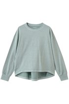 【スリー ドッツ/three dots】のピグメントダイ ラグランスウェット セージ|ID: prp329100004836444 ipo3291000000035229491