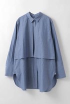 【ハー/HER.】の【1/22 12:00販売開始】レイヤードデザインシャツ ブルー|ID: prp329100004837002 ipo3291000000035238834