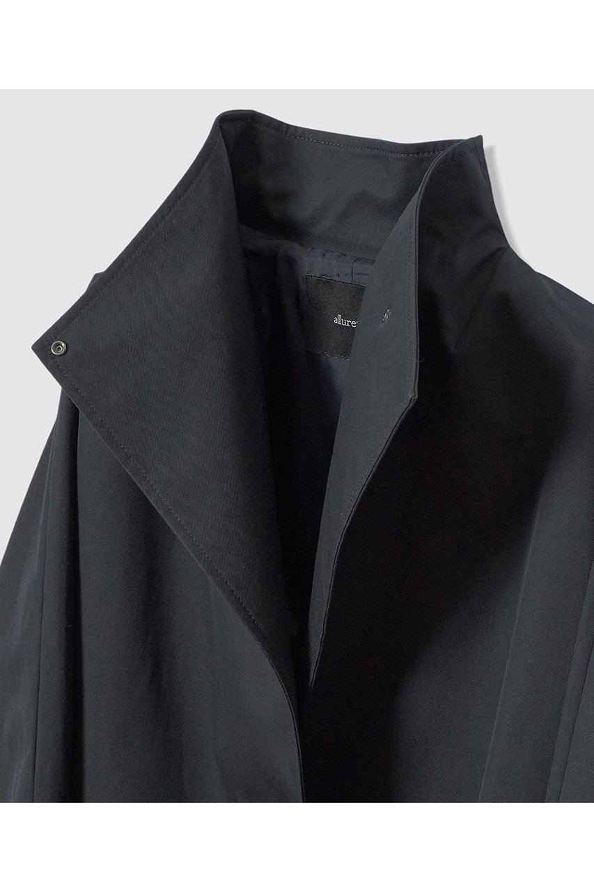 【アルアバイル/allureville】のスタンドカラーコクーンコート 人気、トレンドファッション・服の通販 founy(ファニー) 　ファッション　Fashion　レディースファッション　Fashion for Women　アウター　Coat / Outerwear Collection　コート・ロングコート・ピーコート　Long Coats, Peacoats & More　2026年　2026　インド　Indian Textile　キュプラ　Cupro, Eco Fabric　サテン　Satin, Glossy Fabric　スタンド　Stand Collar, Upright Stand　デニム　Denim, Jeans Material　ドレープ　Drape, Draping Fabric　ロング　Long, Long-Length　夏　Summer　春　Spring　S/S・春夏　SS, Spring/Summer, Warm Season　other-4|ID: prp329100004837678 ipo3291000000035247788