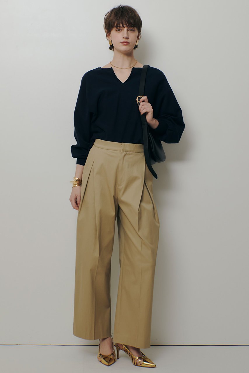 【アルアバイル/allureville】のチノボックスタックパンツ 人気、トレンドファッション・服の通販 founy(ファニー) 　ファッション　Fashion　レディースファッション　Fashion for Women　パンツ　Pants & Trousers　2026年　2026　コンパクト　Compact, Small Size　ストレッチ　Stretch, Stretchy Fabric　センター　Center, Center Line　フォルム　Silhouette, Form　夏　Summer　春　Spring　S/S・春夏　SS, Spring/Summer, Warm Season　other-8|ID: prp329100004837682 ipo3291000000036162561