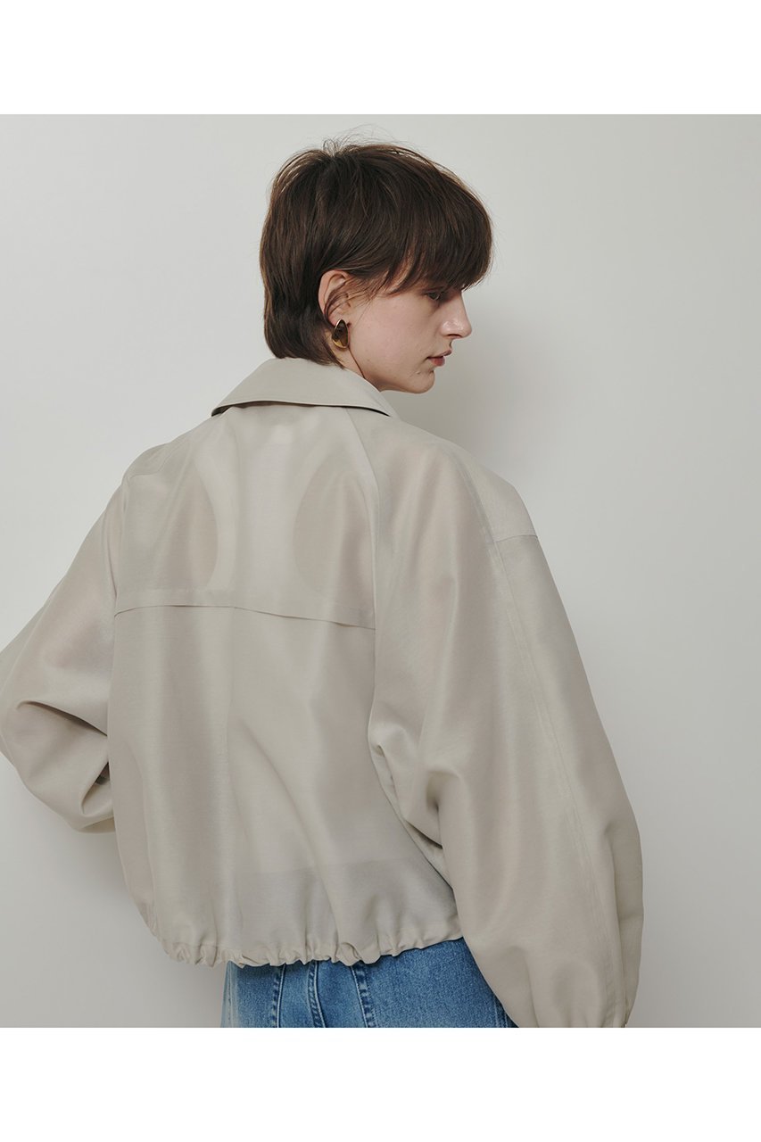 【アルアバイル/allureville】のオーガンジーステンカラーブルゾン 人気、トレンドファッション・服の通販 founy(ファニー) 　ファッション　Fashion　レディースファッション　Fashion for Women　アウター　Coat / Outerwear Collection　レディースジャケット・軽アウター　Jackets　ブルゾンジャケット・スポーティアウター　Blouson Jackets　2025年　2025　2025春夏・S/S　Spring/Summer 2025 SS25　2026年　2026　エレガント 上品　Elegant　オーガンジー　Organza Fabric　ジャケット　Jacket, Outerwear　スポーティ　Sporty, Casual Athletic　フォルム　Silhouette, Form　ブルゾン　Blouson, Bomber Jacket　ポケット　Pocket, Pocket Detail　ヨーク　Yoke, Yoke Design　人気　Popular, Best Seller　夏　Summer　春　Spring　S/S・春夏　SS, Spring/Summer, Warm Season　other-3|ID: prp329100004837685 ipo3291000000035247850