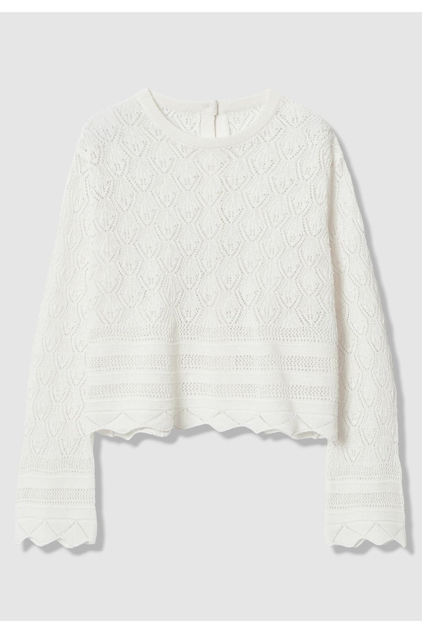 【アルアバイル/allureville】のレースニットプルオーバー 人気、トレンドファッション・服の通販 founy(ファニー) 　ファッション　Fashion　レディースファッション　Fashion for Women　トップス・カットソー　Cut & Sew Tops　ニット　Knit Tops & Sweaters　カジュアルプルオーバー・ニットトップス　Pullovers & Knit Tops / Casual Pullovers　おすすめ　Recommended / Our Picks　ジャケット　Jacket, Outerwear　トレンド　Trend, Trending Now　ペーパー　Paper, Kraft Paper　レース　Lace, Lace Fabric　夏　Summer　 other-1|ID: prp329100004837686 ipo3291000000036780837