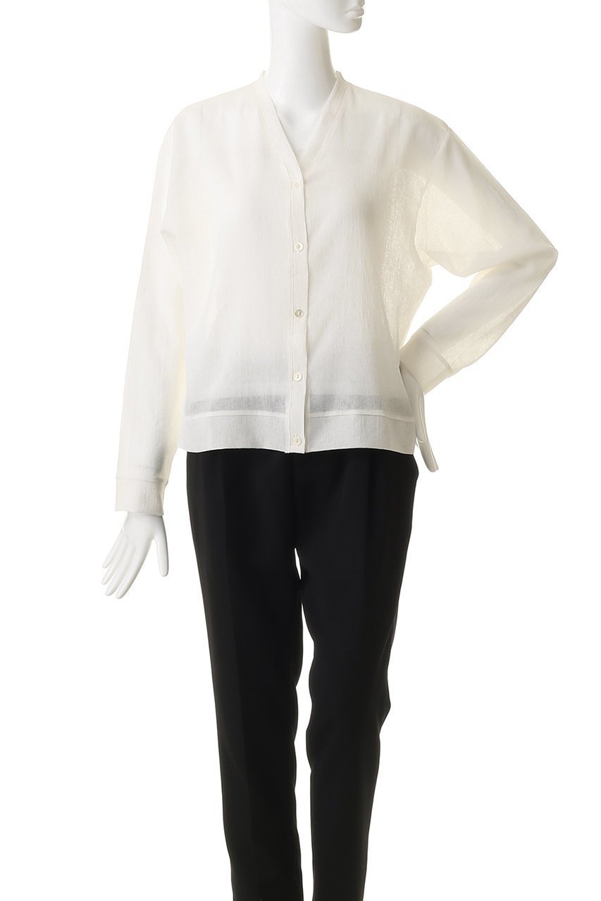 【ミズイロ インド/mizuiro ind】のwasher voile V neck C/D カーディガン 人気、トレンドファッション・服の通販 founy(ファニー) 　ファッション　Fashion　レディースファッション　Fashion for Women　トップス・カットソー　Cut & Sew Tops　カーディガン・羽織り　Layered Style Cardigans　シャツ・ブラウス・オフィスカジュアル　Elegant Blouses & Button-Ups　ロングTシャツ・Tシャツ　Longline T-Shirts & Tees　カットソー・ベーシックTシャツ　Cut-and-Sewn Tops / Stretch Tees & Basics　2026年　2026　インナー　Innerwear　カーディガン　Cardigan, Knitwear　シンプル　Simple, Minimal　ベーシック　Basic, Essential　ボトム　Bottoms, Lower Wear　夏　Summer　春　Spring　S/S・春夏　SS, Spring/Summer, Warm Season　other-2|ID: prp329100004837688 ipo3291000000035247869