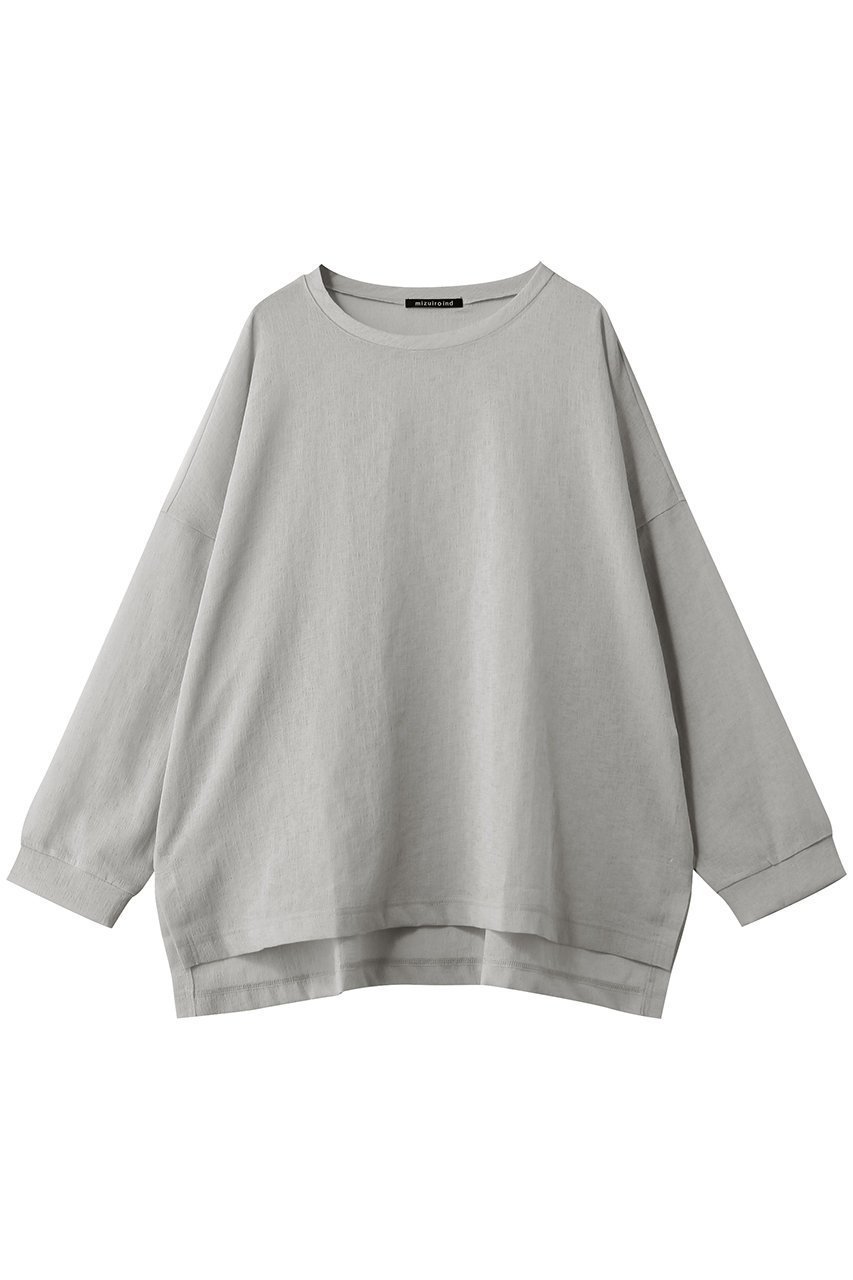 【ミズイロ インド/mizuiro ind】のwasher voile wide P/O プルオーバー インテリア・キッズ・メンズ・レディースファッション・服の通販 founy(ファニー) 　ファッション　Fashion　レディースファッション　Fashion for Women　トップス・カットソー　Cut & Sew Tops　シャツ・ブラウス・オフィスカジュアル　Elegant Blouses & Button-Ups　ロングTシャツ・Tシャツ　Longline T-Shirts & Tees　カジュアルプルオーバー・ニットトップス　Pullovers & Knit Tops / Casual Pullovers　カットソー・ベーシックTシャツ　Cut-and-Sewn Tops / Stretch Tees & Basics　2026年　2026　インナー　Innerwear　シンプル　Simple, Minimal　スリット　Slit, Slit Detail　スリーブ　Sleeve, Long Sleeve / Short Sleeve　リラックス　Relax, Relaxed Fit　ロング　Long, Long-Length　ワイド　Wide, Wide Fit　再入荷　Restock / Back in Stock　夏　Summer　春　Spring　S/S・春夏　SS, Spring/Summer, Warm Season　l.gray|ID: prp329100004837689 ipo3291000000035320462