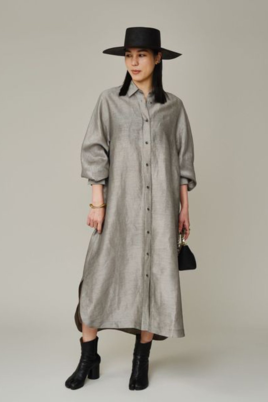 【カオス/Chaos】のモルテルシャツワンピース 人気、トレンドファッション・服の通販 founy(ファニー) 　ファッション　Fashion　レディースファッション　Fashion for Women　ワンピース　Dresses　シャツワンピース / 1枚で着映えコーデ　Shirt Dresses　チュニック　Tunic Tops & Dresses　エレガント 上品　Elegant　シューズ　Shoes, Footwear　シルク　Silk, 100% Silk　スリット　Slit, Slit Detail　チュニック　Tunic, Long Top　ボトム　Bottoms, Lower Wear　ラグジュアリー　Luxury, Elegant　ロング　Long, Long-Length　再入荷　Restock / Back in Stock　other-6|ID: prp329100004837692 ipo3291000000036836972