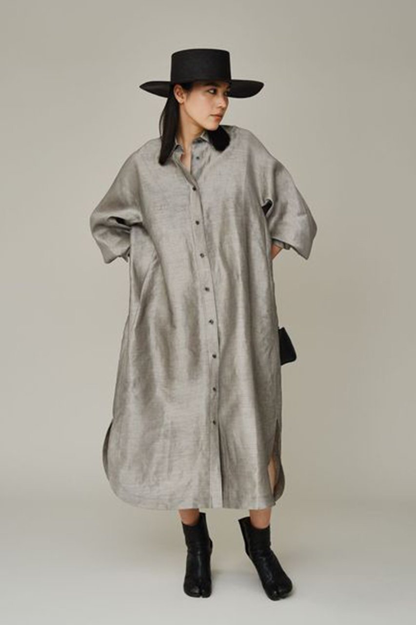 【カオス/Chaos】のモルテルシャツワンピース 人気、トレンドファッション・服の通販 founy(ファニー) 　ファッション　Fashion　レディースファッション　Fashion for Women　ワンピース　Dresses　シャツワンピース / 1枚で着映えコーデ　Shirt Dresses　チュニック　Tunic Tops & Dresses　エレガント 上品　Elegant　シューズ　Shoes, Footwear　シルク　Silk, 100% Silk　スリット　Slit, Slit Detail　チュニック　Tunic, Long Top　ボトム　Bottoms, Lower Wear　ラグジュアリー　Luxury, Elegant　ロング　Long, Long-Length　再入荷　Restock / Back in Stock　other-7|ID: prp329100004837692 ipo3291000000036836974