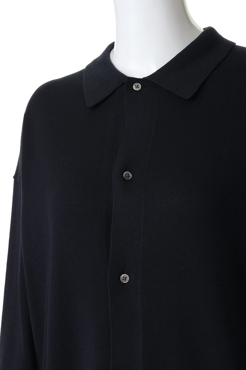 【グラフペーパー/Graphpaper】の【UNISEX】Suvin High Gauge Knit Oversized L/S Shirts 人気、トレンドファッション・服の通販 founy(ファニー) 　ファッション　Fashion　レディースファッション　Fashion for Women　トップス・カットソー　Cut & Sew Tops　ニット　Knit Tops & Sweaters　シャツ・ブラウス・オフィスカジュアル　Elegant Blouses & Button-Ups　カジュアルプルオーバー・ニットトップス　Pullovers & Knit Tops / Casual Pullovers　ユニセックス　Unisex, Genderless　なめらか　Smooth, Silky Texture　シンプル　Simple, Minimal　エレガント 上品　Elegant　羽織　Haori, Light Jacket　other-5|ID: prp329100004837693 ipo3291000000036836990