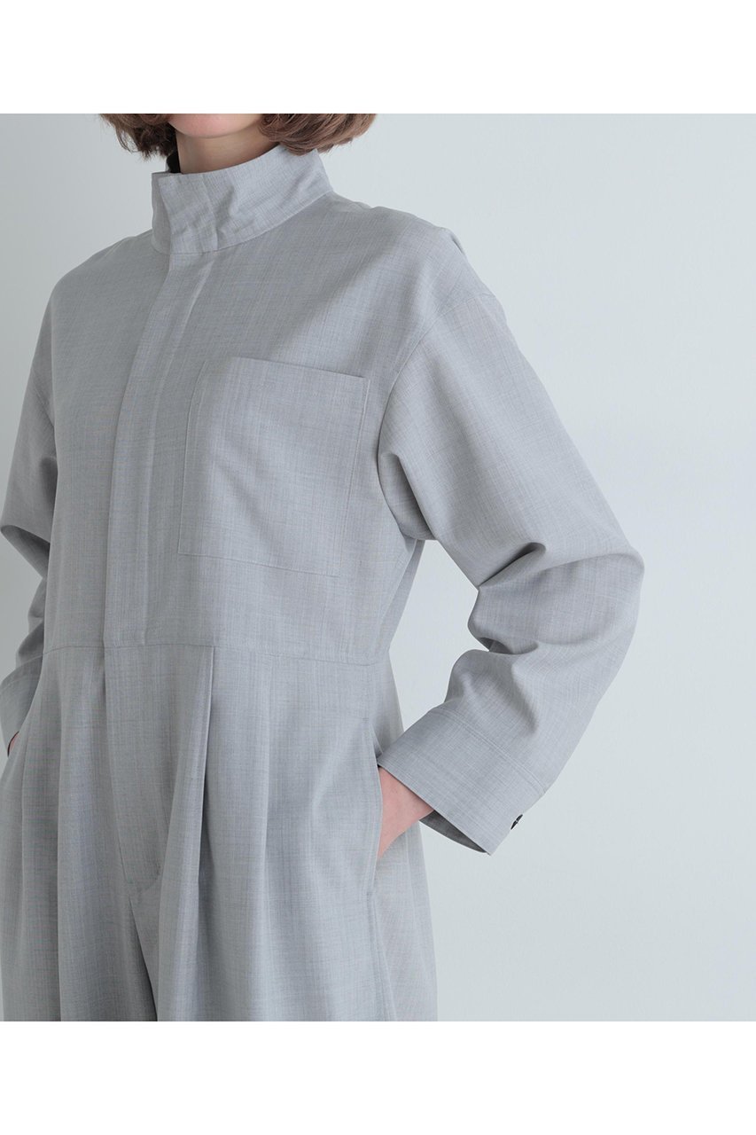 【ル フィル/LE PHIL】のライトウールコンビネゾン 人気、トレンドファッション・服の通販 founy(ファニー) 　ファッション　Fashion　レディースファッション　Fashion for Women　パンツ　Pants & Trousers　スタンダード　Standard, Basic　スタンド　Stand Collar, Upright Stand　スリット　Slit, Slit Detail　ドレープ　Drape, Draping Fabric　ボトム　Bottoms, Lower Wear　新作・新入荷　New Arrivals / New In　other-6|ID: prp329100004837697 ipo3291000000035247954