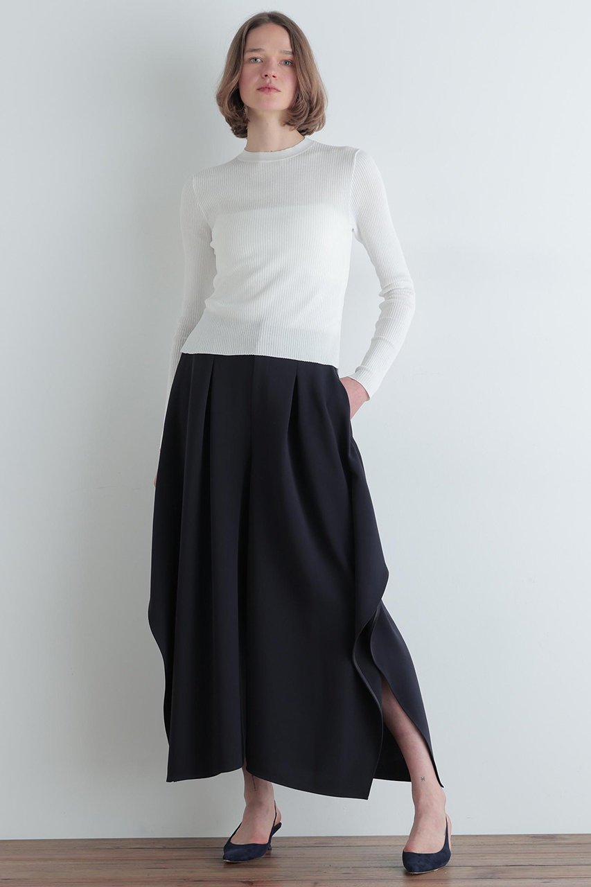 【ル フィル/LE PHIL】のダブルクロススクエアパンツ 人気、トレンドファッション・服の通販 founy(ファニー) 　ファッション　Fashion　レディースファッション　Fashion for Women　パンツ　Pants & Trousers　カットソー　Cut and Sewn Top　サテン　Satin, Glossy Fabric　スクエア　Square, Square Shape　スタンダード　Standard, Basic　バランス　Balance, Style Balance　フォルム　Silhouette, Form　フロント　Front, Front Design　おすすめ　Recommended / Our Picks　新作・新入荷　New Arrivals / New In　other-2|ID: prp329100004837700 ipo3291000000035247971