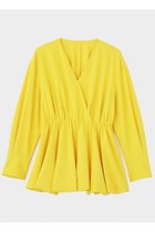 【ル フィル/LE PHIL】のドライツイルカシュクールブラウス 人気、トレンドファッション・服の通販 founy(ファニー) ファッション Fashion レディースファッション Fashion for Women トップス・カットソー Cut & Sew Tops シャツ・ブラウス・オフィスカジュアル Elegant Blouses & Button-Ups エレガント 上品 Elegant カシュクール Wrap Design スタンダード Standard, Basic スリーブ Sleeve, Long Sleeve / Short Sleeve ツイル Twist, Twisted Detail デコルテ Décolleté, Neckline バルーン Balloon, Balloon Silhouette フォルム Silhouette, Form フロント Front, Front Design ロング Long, Long-Length 新作・新入荷 New Arrivals / New In thumbnail イエロー|ID: prp329100004837704 ipo3291000000035247997