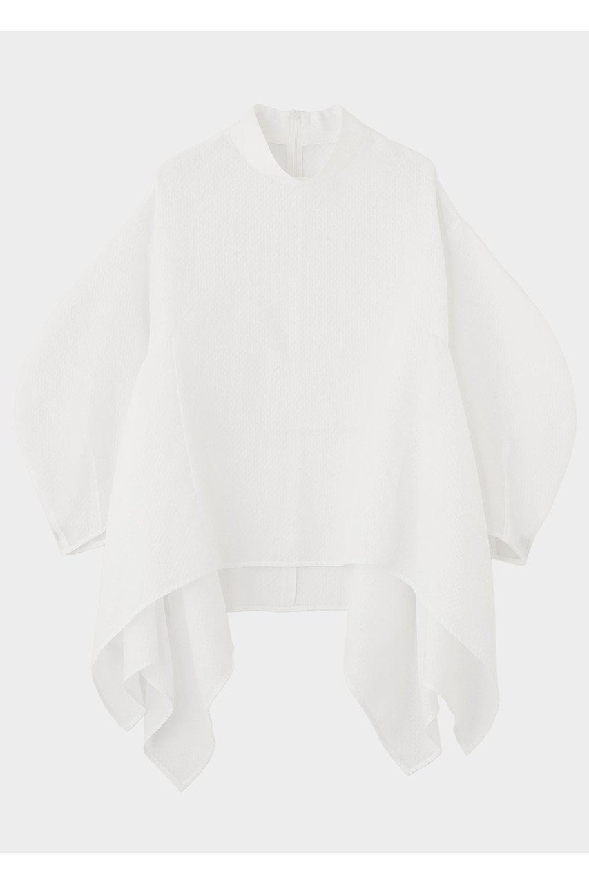 【ル フィル/LE PHIL】のスクエアジャカードブラウス インテリア・キッズ・メンズ・レディースファッション・服の通販 founy(ファニー) 　ファッション　Fashion　レディースファッション　Fashion for Women　トップス・カットソー　Cut & Sew Tops　シャツ・ブラウス・オフィスカジュアル　Elegant Blouses & Button-Ups　ジャカード／ジャガード　Jacquard, Woven Pattern　スタンダード　Standard, Basic　スリーブ　Sleeve, Long Sleeve / Short Sleeve　バランス　Balance, Style Balance　フレア　Flare, Flared　ロング　Long, Long-Length　ホワイト|ID: prp329100004837709 ipo3291000000035850178