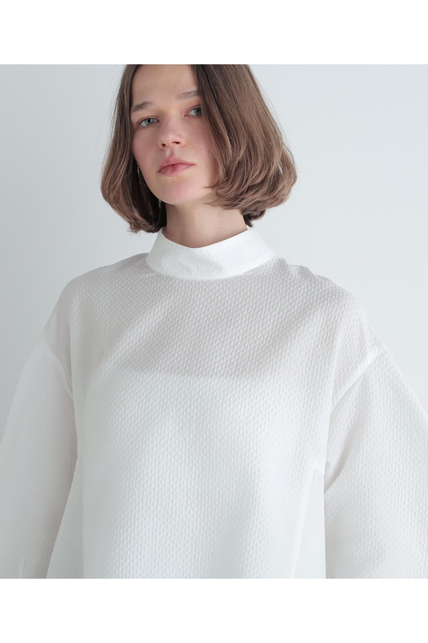 【ル フィル/LE PHIL】のスクエアジャカードブラウス 人気、トレンドファッション・服の通販 founy(ファニー) 　ファッション　Fashion　レディースファッション　Fashion for Women　トップス・カットソー　Cut & Sew Tops　シャツ・ブラウス・オフィスカジュアル　Elegant Blouses & Button-Ups　ジャカード／ジャガード　Jacquard, Woven Pattern　スタンダード　Standard, Basic　スリーブ　Sleeve, Long Sleeve / Short Sleeve　バランス　Balance, Style Balance　フレア　Flare, Flared　ロング　Long, Long-Length　other-6|ID: prp329100004837709 ipo3291000000035850189