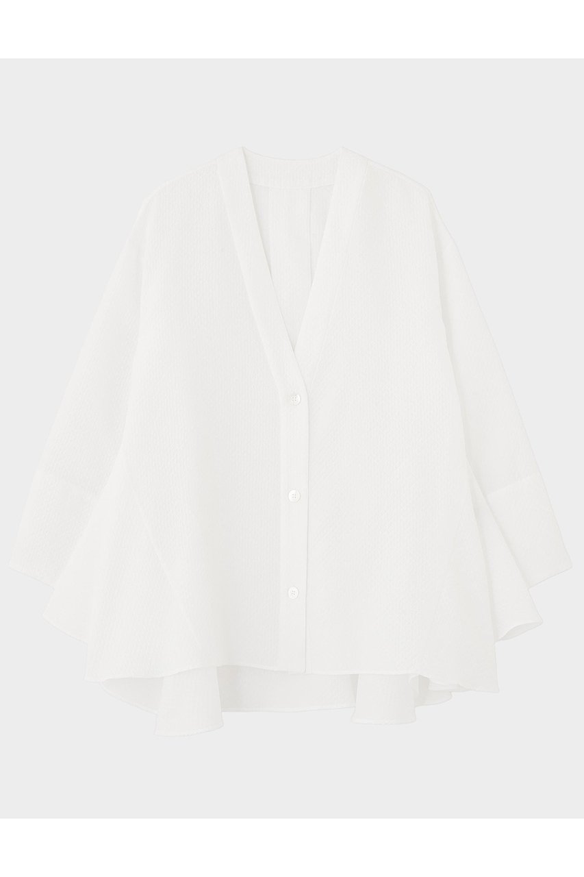 【ル フィル/LE PHIL】のスクエアジャカードカーディガン インテリア・キッズ・メンズ・レディースファッション・服の通販 founy(ファニー) 　ファッション　Fashion　レディースファッション　Fashion for Women　トップス・カットソー　Cut & Sew Tops　カーディガン・羽織り　Layered Style Cardigans　シャツ・ブラウス・オフィスカジュアル　Elegant Blouses & Button-Ups　インナー　Innerwear　カーディガン　Cardigan, Knitwear　ショルダー　Shoulder, Shoulder Strap　シンプル　Simple, Minimal　ジャカード／ジャガード　Jacquard, Woven Pattern　ジャケット　Jacket, Outerwear　スクエア　Square, Square Shape　スタンダード　Standard, Basic　スリーブ　Sleeve, Long Sleeve / Short Sleeve　ドロップ　Drop Shoulder, Dropped Style　バランス　Balance, Style Balance　パターン　Pattern, Design Print　フィット　Fit, Slim Fit　フォルム　Silhouette, Form　フレア　Flare, Flared　ロング　Long, Long-Length　夏　Summer　エレガント 上品　Elegant　新作・新入荷　New Arrivals / New In　ホワイト|ID: prp329100004837711 ipo3291000000035248045