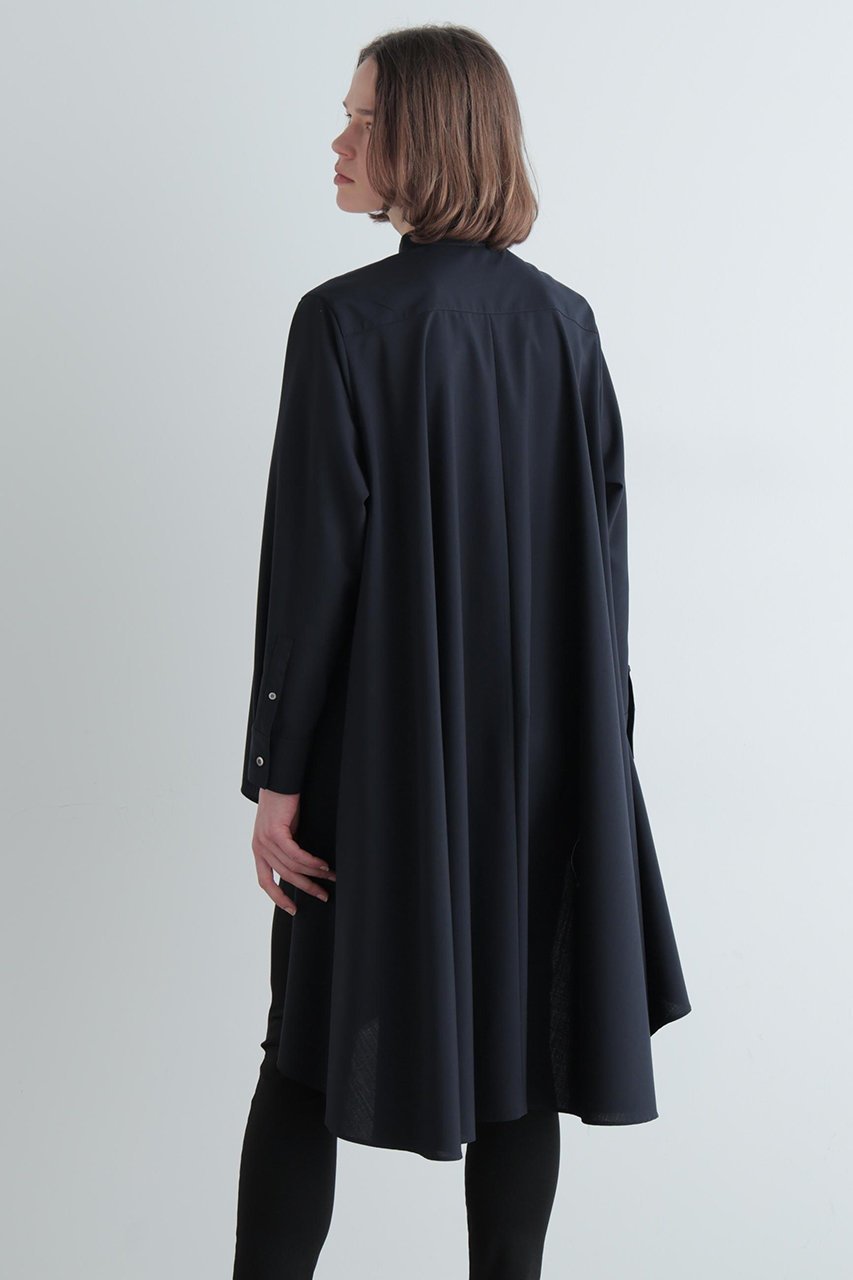 【ル フィル/LE PHIL】のライトウールボリュームブラウス 人気、トレンドファッション・服の通販 founy(ファニー) 　ファッション　Fashion　レディースファッション　Fashion for Women　トップス・カットソー　Cut & Sew Tops　シャツ・ブラウス・オフィスカジュアル　Elegant Blouses & Button-Ups　スタンダード　Standard, Basic　スタンド　Stand Collar, Upright Stand　スリーブ　Sleeve, Long Sleeve / Short Sleeve　ドレープ　Drape, Draping Fabric　ヘムライン　Hemline, Bottom Cut　ロング　Long, Long-Length　春　Spring　other-6|ID: prp329100004837712 ipo3291000000035354570