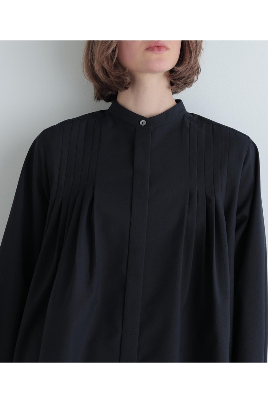 【ル フィル/LE PHIL】のライトウールボリュームブラウス 人気、トレンドファッション・服の通販 founy(ファニー) 　ファッション　Fashion　レディースファッション　Fashion for Women　トップス・カットソー　Cut & Sew Tops　シャツ・ブラウス・オフィスカジュアル　Elegant Blouses & Button-Ups　スタンダード　Standard, Basic　スタンド　Stand Collar, Upright Stand　スリーブ　Sleeve, Long Sleeve / Short Sleeve　ドレープ　Drape, Draping Fabric　ヘムライン　Hemline, Bottom Cut　ロング　Long, Long-Length　春　Spring　other-7|ID: prp329100004837712 ipo3291000000035354571