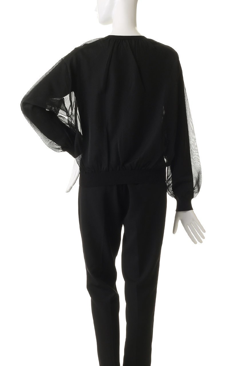 【プルミエ アロンディスモン/1er Arrondissement】のオーガンザレイヤードニットプルオーバー 人気、トレンドファッション・服の通販 founy(ファニー) 　ファッション　Fashion　レディースファッション　Fashion for Women　トップス・カットソー　Cut & Sew Tops　ニット　Knit Tops & Sweaters　カジュアルプルオーバー・ニットトップス　Pullovers & Knit Tops / Casual Pullovers　2026年　2026　シンプル　Simple, Minimal　スラックス　Slacks, Dress Pants　デニム　Denim, Jeans Material　ベーシック　Basic, Essential　エレガント 上品　Elegant　夏　Summer　春　Spring　S/S・春夏　SS, Spring/Summer, Warm Season　other-4|ID: prp329100004837714 ipo3291000000035850204