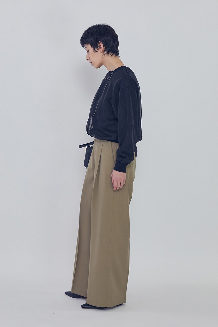 【プルミエ アロンディスモン/1er Arrondissement】のオーガンザレイヤードニットプルオーバー 人気、トレンドファッション・服の通販 founy(ファニー) 　ファッション　Fashion　レディースファッション　Fashion for Women　トップス・カットソー　Cut & Sew Tops　ニット　Knit Tops & Sweaters　カジュアルプルオーバー・ニットトップス　Pullovers & Knit Tops / Casual Pullovers　2026年　2026　シンプル　Simple, Minimal　スラックス　Slacks, Dress Pants　デニム　Denim, Jeans Material　ベーシック　Basic, Essential　エレガント 上品　Elegant　夏　Summer　春　Spring　S/S・春夏　SS, Spring/Summer, Warm Season　other-8|ID: prp329100004837714 ipo3291000000035850211