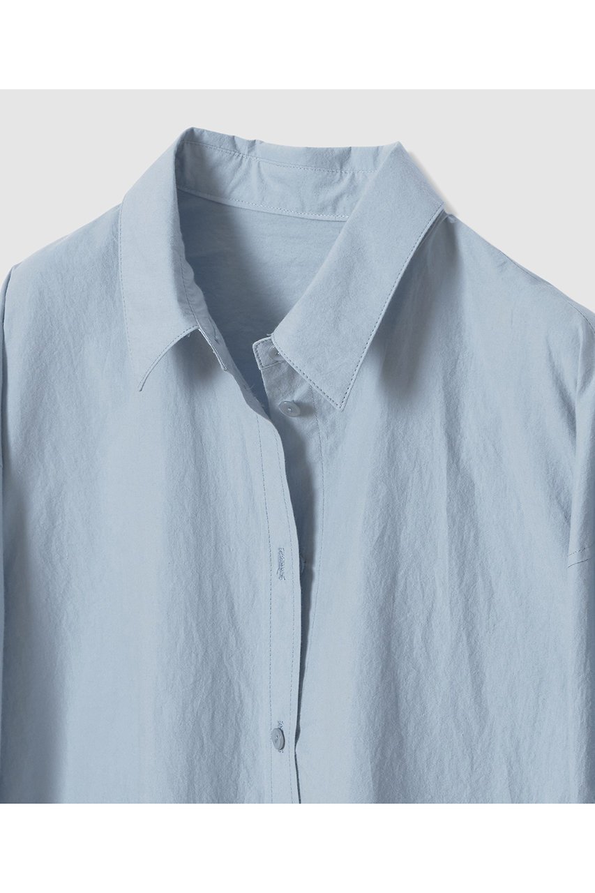 【アルアバイル/allureville】のバレススリーブシャツ 人気、トレンドファッション・服の通販 founy(ファニー) 　ファッション　Fashion　レディースファッション　Fashion for Women　トップス・カットソー　Cut & Sew Tops　シャツ・ブラウス・オフィスカジュアル　Elegant Blouses & Button-Ups　2026年　2026　シンプル　Simple, Minimal　スリット　Slit, Slit Detail　スリーブ　Sleeve, Long Sleeve / Short Sleeve　タイプライター　Typewriter Fabric, Crisp Cotton　フォルム　Silhouette, Form　ロング　Long, Long-Length　エレガント 上品　Elegant　夏　Summer　春　Spring　S/S・春夏　SS, Spring/Summer, Warm Season　other-3|ID: prp329100004837718 ipo3291000000036165748