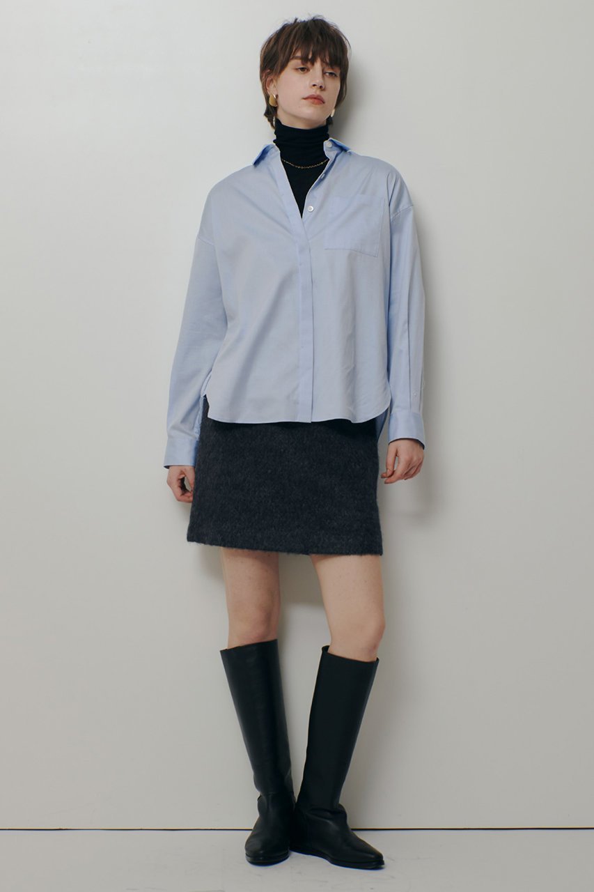 【アルアバイル/allureville】のバレススリーブシャツ 人気、トレンドファッション・服の通販 founy(ファニー) 　ファッション　Fashion　レディースファッション　Fashion for Women　トップス・カットソー　Cut & Sew Tops　シャツ・ブラウス・オフィスカジュアル　Elegant Blouses & Button-Ups　2026年　2026　シンプル　Simple, Minimal　スリット　Slit, Slit Detail　スリーブ　Sleeve, Long Sleeve / Short Sleeve　タイプライター　Typewriter Fabric, Crisp Cotton　フォルム　Silhouette, Form　ロング　Long, Long-Length　エレガント 上品　Elegant　夏　Summer　春　Spring　S/S・春夏　SS, Spring/Summer, Warm Season　other-7|ID: prp329100004837718 ipo3291000000036165754