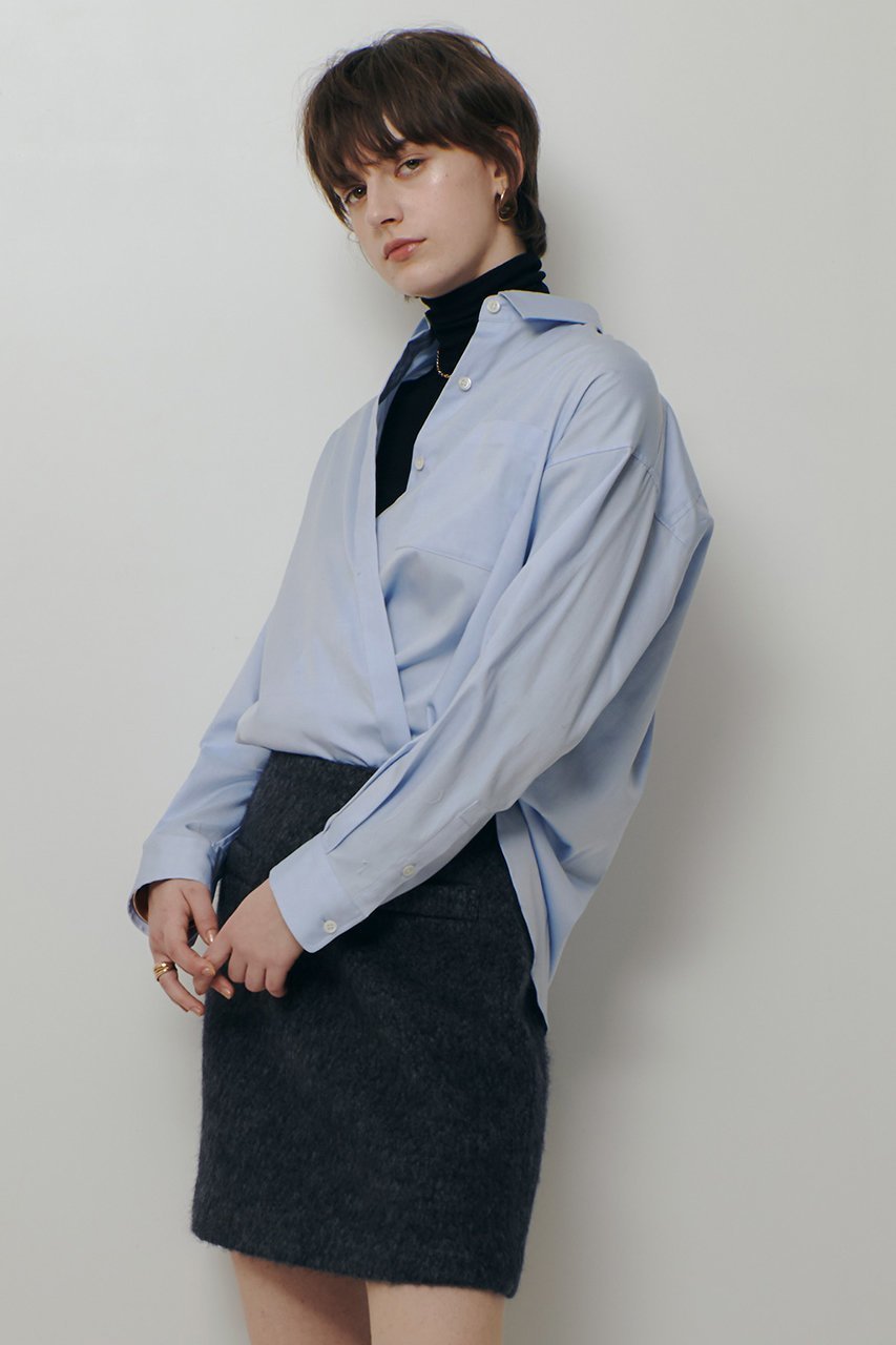 【アルアバイル/allureville】のバレススリーブシャツ 人気、トレンドファッション・服の通販 founy(ファニー) 　ファッション　Fashion　レディースファッション　Fashion for Women　トップス・カットソー　Cut & Sew Tops　シャツ・ブラウス・オフィスカジュアル　Elegant Blouses & Button-Ups　2026年　2026　シンプル　Simple, Minimal　スリット　Slit, Slit Detail　スリーブ　Sleeve, Long Sleeve / Short Sleeve　タイプライター　Typewriter Fabric, Crisp Cotton　フォルム　Silhouette, Form　ロング　Long, Long-Length　エレガント 上品　Elegant　夏　Summer　春　Spring　S/S・春夏　SS, Spring/Summer, Warm Season　other-8|ID: prp329100004837718 ipo3291000000036165755