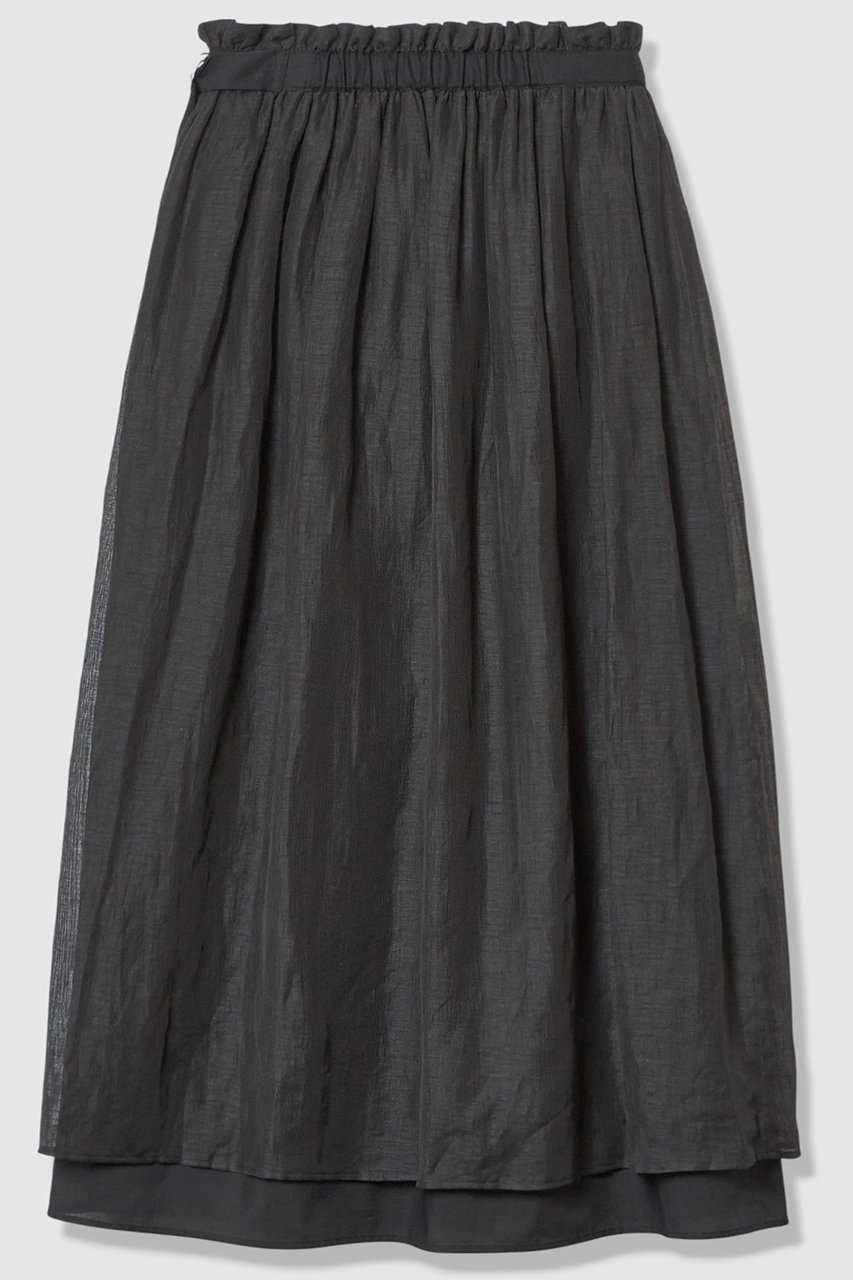 【アルアバイル/allureville】のカールマイヤーギャザースカート 人気、トレンドファッション・服の通販 founy(ファニー) 　ファッション　Fashion　レディースファッション　Fashion for Women　スカート　Skirts　ロングスカート　Long Skirts / Maxi & Midi Skirts　2026年　2026　ギャザー　Gathered, Ruffled　シアー　Sheer, See-Through　シンプル　Simple, Minimal　リネン　Linen, Linen Fabric　ロング　Long, Long-Length　夏　Summer　春　Spring　S/S・春夏　SS, Spring/Summer, Warm Season　軽量　Lightweight, Ultra Light　other-2|ID: prp329100004837721 ipo3291000000035997954