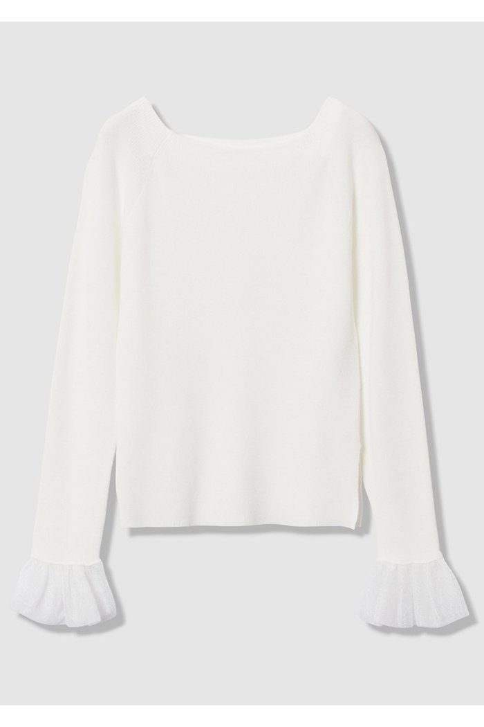 【アルアバイル/allureville】の2WAYネックフリルカフプルオーバー インテリア・キッズ・メンズ・レディースファッション・服の通販 founy(ファニー) https://founy.com/ ファッション Fashion レディースファッション Fashion for Women トップス・カットソー Cut & Sew Tops ニット Knit Tops & Sweaters カジュアルプルオーバー・ニットトップス Pullovers & Knit Tops / Casual Pullovers 2026年 2026 シアー Sheer, See-Through シンプル Simple, Minimal デコルテ Décolleté, Neckline 人気 Popular, Best Seller 再入荷 Restock / Back in Stock 夏 Summer 春 Spring S/S・春夏 SS, Spring/Summer, Warm Season |ID: prp329100004837723 ipo3291000000035944714