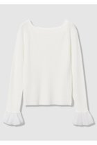 【アルアバイル/allureville】の2WAYネックフリルカフプルオーバー 人気、トレンドファッション・服の通販 founy(ファニー) ファッション Fashion レディースファッション Fashion for Women トップス・カットソー Cut & Sew Tops ニット Knit Tops & Sweaters カジュアルプルオーバー・ニットトップス Pullovers & Knit Tops / Casual Pullovers 2026年 2026 シアー Sheer, See-Through シンプル Simple, Minimal デコルテ Décolleté, Neckline 人気 Popular, Best Seller 再入荷 Restock / Back in Stock 夏 Summer 春 Spring S/S・春夏 SS, Spring/Summer, Warm Season thumbnail オフホワイト|ID: prp329100004837723 ipo3291000000035944715