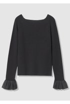 【アルアバイル/allureville】の2WAYネックフリルカフプルオーバー 人気、トレンドファッション・服の通販 founy(ファニー) ファッション Fashion レディースファッション Fashion for Women トップス・カットソー Cut & Sew Tops ニット Knit Tops & Sweaters カジュアルプルオーバー・ニットトップス Pullovers & Knit Tops / Casual Pullovers 2026年 2026 シアー Sheer, See-Through シンプル Simple, Minimal デコルテ Décolleté, Neckline 人気 Popular, Best Seller 再入荷 Restock / Back in Stock 夏 Summer 春 Spring S/S・春夏 SS, Spring/Summer, Warm Season thumbnail ブラック|ID: prp329100004837723 ipo3291000000035944717