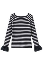 【アルアバイル/allureville】の2WAYネックフリルカフプルオーバー 人気、トレンドファッション・服の通販 founy(ファニー) ファッション Fashion レディースファッション Fashion for Women トップス・カットソー Cut & Sew Tops ニット Knit Tops & Sweaters カジュアルプルオーバー・ニットトップス Pullovers & Knit Tops / Casual Pullovers 2026年 2026 シアー Sheer, See-Through シンプル Simple, Minimal デコルテ Décolleté, Neckline 人気 Popular, Best Seller 再入荷 Restock / Back in Stock 夏 Summer 春 Spring S/S・春夏 SS, Spring/Summer, Warm Season thumbnail ブルー系|ID: prp329100004837723 ipo3291000000035944718