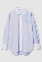 【アルアバイル/allureville】のクレイジーストライプシャツ 人気、トレンドファッション・服の通販 founy(ファニー) ファッション Fashion レディースファッション Fashion for Women トップス・カットソー Cut & Sew Tops シャツ・ブラウス・オフィスカジュアル Elegant Blouses & Button-Ups 2026年 2026 おすすめ Recommended / Our Picks ショルダー Shoulder, Shoulder Strap スリーブ Sleeve, Long Sleeve / Short Sleeve デニム Denim, Jeans Material ドロップ Drop Shoulder, Dropped Style パターン Pattern, Design Print パッチ Patch, Appliqué ボトム Bottoms, Lower Wear ポケット Pocket, Pocket Detail マニッシュ Mannish, Boyish ロング Long, Long-Length 夏 Summer 春 Spring S/S・春夏 SS, Spring/Summer, Warm Season thumbnail ライトブルー|ID: prp329100004837725 ipo3291000000035997977