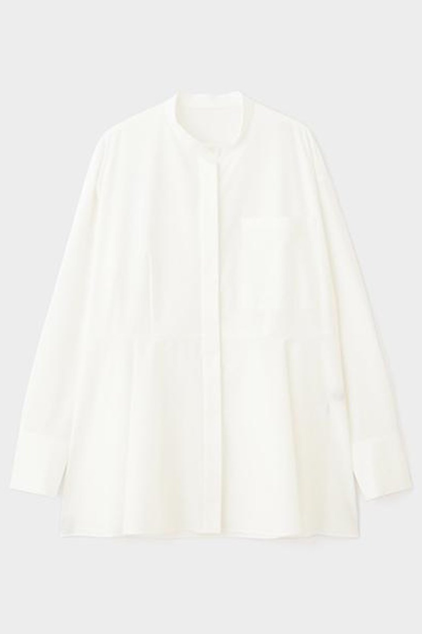 【ル フィル/LE PHIL】のSOLOTEXペプラムブラウス インテリア・キッズ・メンズ・レディースファッション・服の通販 founy(ファニー) 　ファッション　Fashion　レディースファッション　Fashion for Women　トップス・カットソー　Cut & Sew Tops　シャツ・ブラウス・オフィスカジュアル　Elegant Blouses & Button-Ups　シンプル　Simple, Minimal　スタンダード　Standard, Basic　ストレッチ　Stretch, Stretchy Fabric　スリーブ　Sleeve, Long Sleeve / Short Sleeve　タフタ　Taffeta, Structured Fabric　ドレープ　Drape, Draping Fabric　フェミニン　Feminine, Girly　フレア　Flare, Flared　ペプラム　Peplum, Flared Hem　ラッフル　Ruffle, Frill　ロング　Long, Long-Length　ホワイト|ID: prp329100004837729 ipo3291000000035248169