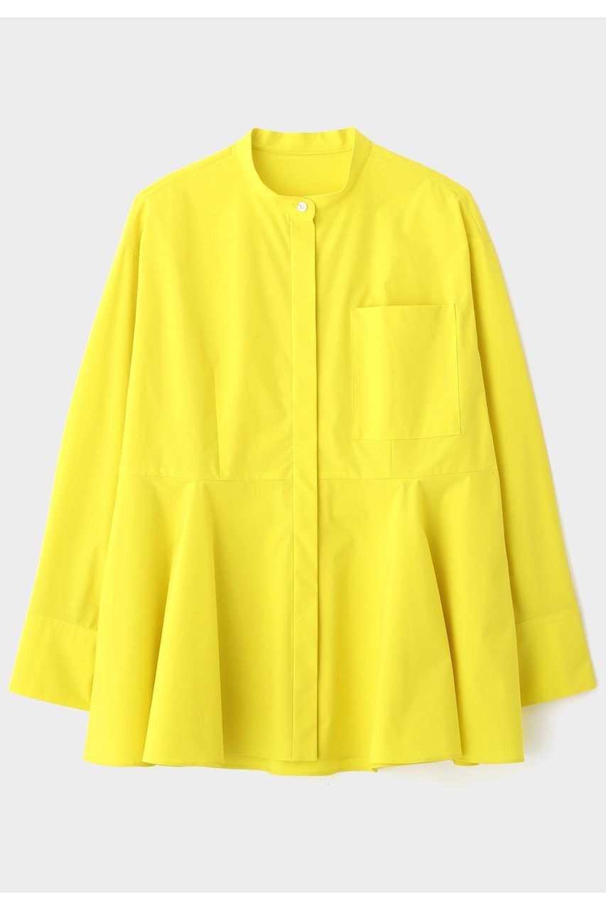 【ル フィル/LE PHIL】のSOLOTEXペプラムブラウス インテリア・キッズ・メンズ・レディースファッション・服の通販 founy(ファニー) 　ファッション　Fashion　レディースファッション　Fashion for Women　トップス・カットソー　Cut & Sew Tops　シャツ・ブラウス・オフィスカジュアル　Elegant Blouses & Button-Ups　シンプル　Simple, Minimal　スタンダード　Standard, Basic　ストレッチ　Stretch, Stretchy Fabric　スリーブ　Sleeve, Long Sleeve / Short Sleeve　タフタ　Taffeta, Structured Fabric　ドレープ　Drape, Draping Fabric　フェミニン　Feminine, Girly　フレア　Flare, Flared　ペプラム　Peplum, Flared Hem　ラッフル　Ruffle, Frill　ロング　Long, Long-Length　イエロー|ID: prp329100004837729 ipo3291000000035248171