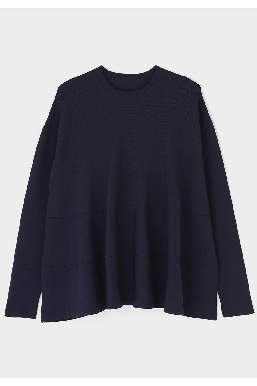 【ル フィル/LE PHIL】のVISニットプルオーバー インテリア・キッズ・メンズ・レディースファッション・服の通販 founy(ファニー) 　ファッション　Fashion　レディースファッション　Fashion for Women　トップス・カットソー　Cut & Sew Tops　ニット　Knit Tops & Sweaters　カジュアルプルオーバー・ニットトップス　Pullovers & Knit Tops / Casual Pullovers　シンプル　Simple, Minimal　バランス　Balance, Style Balance　フレア　Flare, Flared　エレガント 上品　Elegant　ネイビー|ID: prp329100004837734 ipo3291000000036837071