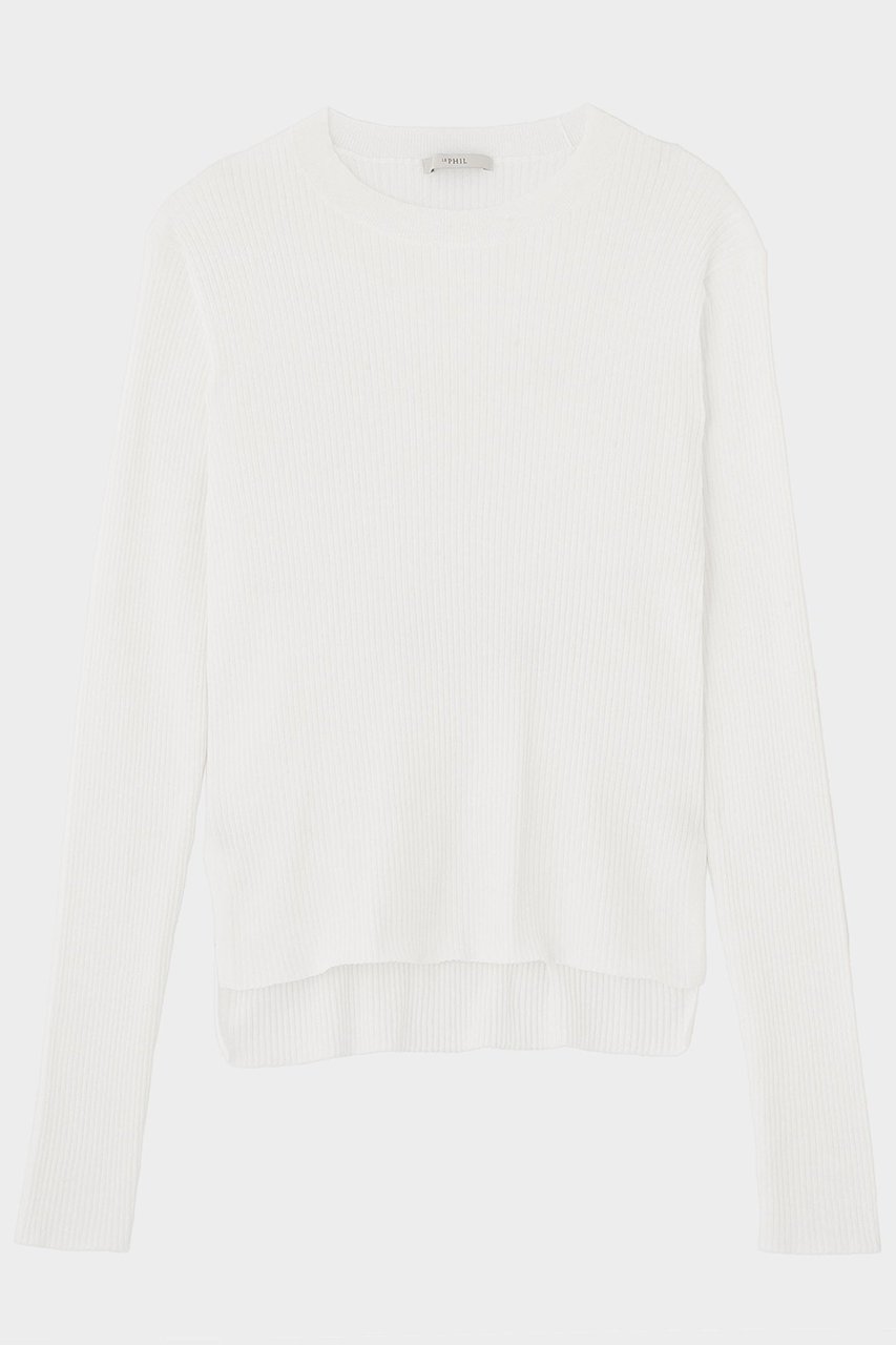 【ル フィル/LE PHIL】の長袖シアーニット インテリア・キッズ・メンズ・レディースファッション・服の通販 founy(ファニー) 　ファッション　Fashion　レディースファッション　Fashion for Women　トップス・カットソー　Cut & Sew Tops　ニット　Knit Tops & Sweaters　カジュアルプルオーバー・ニットトップス　Pullovers & Knit Tops / Casual Pullovers　インナー　Innerwear　シンプル　Simple, Minimal　ジャケット　Jacket, Outerwear　ストレッチ　Stretch, Stretchy Fabric　スリム　Slim, Slim Fit　バランス　Balance, Style Balance　ボトム　Bottoms, Lower Wear　エレガント 上品　Elegant　新作・新入荷　New Arrivals / New In　長袖　Long Sleeve, Full Sleeve　ホワイト|ID: prp329100004837735 ipo3291000000035248228