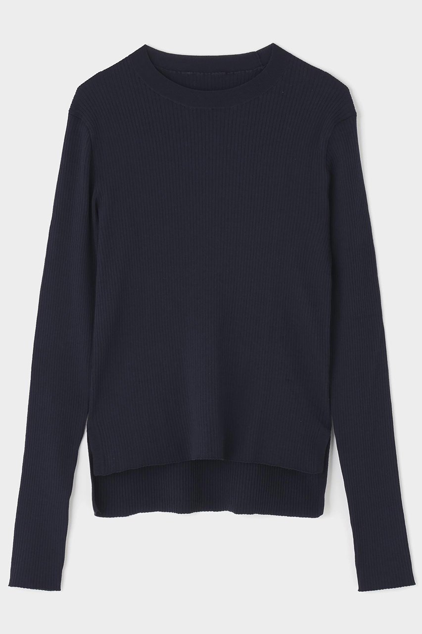 【ル フィル/LE PHIL】の長袖シアーニット インテリア・キッズ・メンズ・レディースファッション・服の通販 founy(ファニー) 　ファッション　Fashion　レディースファッション　Fashion for Women　トップス・カットソー　Cut & Sew Tops　ニット　Knit Tops & Sweaters　カジュアルプルオーバー・ニットトップス　Pullovers & Knit Tops / Casual Pullovers　インナー　Innerwear　シンプル　Simple, Minimal　ジャケット　Jacket, Outerwear　ストレッチ　Stretch, Stretchy Fabric　スリム　Slim, Slim Fit　バランス　Balance, Style Balance　ボトム　Bottoms, Lower Wear　エレガント 上品　Elegant　長袖　Long Sleeve, Full Sleeve　ネイビー|ID: prp329100004837735 ipo3291000000035435987