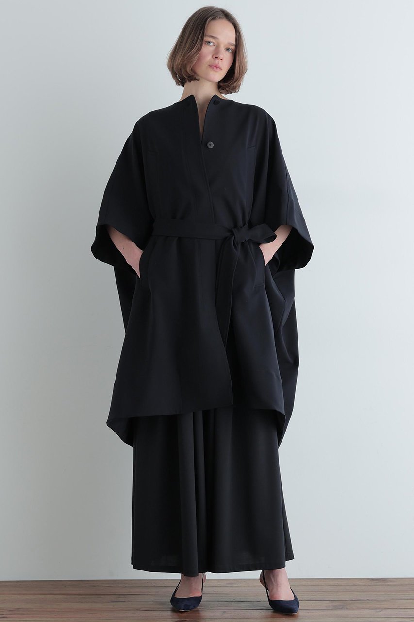 【ル フィル/LE PHIL】のダブルクロスケープコート 人気、トレンドファッション・服の通販 founy(ファニー) 　ファッション　Fashion　レディースファッション　Fashion for Women　アウター　Coat / Outerwear Collection　コート・ロングコート・ピーコート　Long Coats, Peacoats & More　ショート　Short, Short Length　ダブル　Double, Double-Breasted　トラベル　Travel, Travel Gear　ドレープ　Drape, Draping Fabric　ビッグ　Big, Oversized　フォルム　Silhouette, Form　新作・新入荷　New Arrivals / New In　other-3|ID: prp329100004837737 ipo3291000000035248250