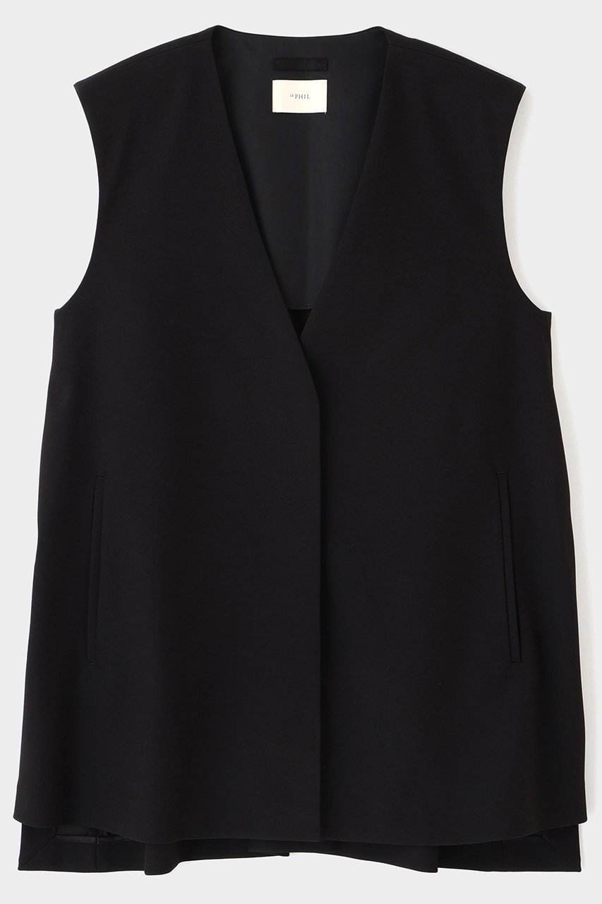 【ル フィル/LE PHIL】の2WAYツイルボックスジレ インテリア・キッズ・メンズ・レディースファッション・服の通販 founy(ファニー) 　ファッション　Fashion　レディースファッション　Fashion for Women　アウター　Coat / Outerwear Collection　レディースジャケット・軽アウター　Jackets　ジャケット　Jacket, Outerwear　スタンダード　Standard, Basic　スリム　Slim, Slim Fit　セットアップ　Set-Up, Coordinated Outfit　ツイル　Twist, Twisted Detail　バランス　Balance, Style Balance　定番　Standard, Basic Item　新作・新入荷　New Arrivals / New In　ブラック|ID: prp329100004837742 ipo3291000000035248275