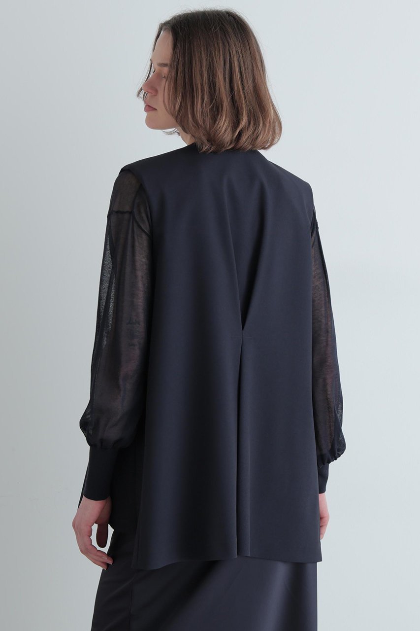 【ル フィル/LE PHIL】の2WAYツイルボックスジレ 人気、トレンドファッション・服の通販 founy(ファニー) 　ファッション　Fashion　レディースファッション　Fashion for Women　アウター　Coat / Outerwear Collection　レディースジャケット・軽アウター　Jackets　ジャケット　Jacket, Outerwear　スタンダード　Standard, Basic　スリム　Slim, Slim Fit　セットアップ　Set-Up, Coordinated Outfit　ツイル　Twist, Twisted Detail　バランス　Balance, Style Balance　定番　Standard, Basic Item　新作・新入荷　New Arrivals / New In　other-5|ID: prp329100004837742 ipo3291000000035248280