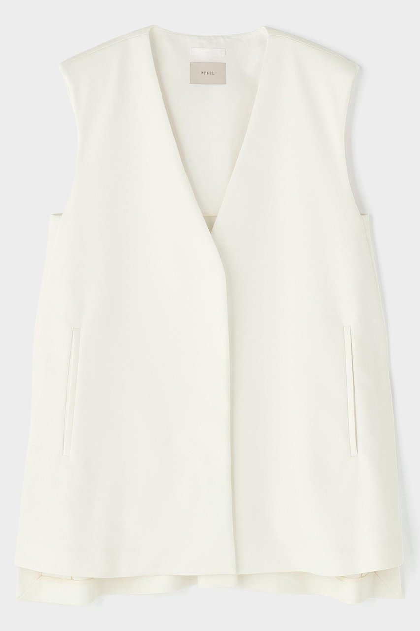 【ル フィル/LE PHIL】の2WAYツイルボックスジレ インテリア・キッズ・メンズ・レディースファッション・服の通販 founy(ファニー) 　ファッション　Fashion　レディースファッション　Fashion for Women　アウター　Coat / Outerwear Collection　レディースジャケット・軽アウター　Jackets　ジャケット　Jacket, Outerwear　スタンダード　Standard, Basic　スリム　Slim, Slim Fit　セットアップ　Set-Up, Coordinated Outfit　ツイル　Twist, Twisted Detail　バランス　Balance, Style Balance　定番　Standard, Basic Item　ホワイト|ID: prp329100004837742 ipo3291000000035853867