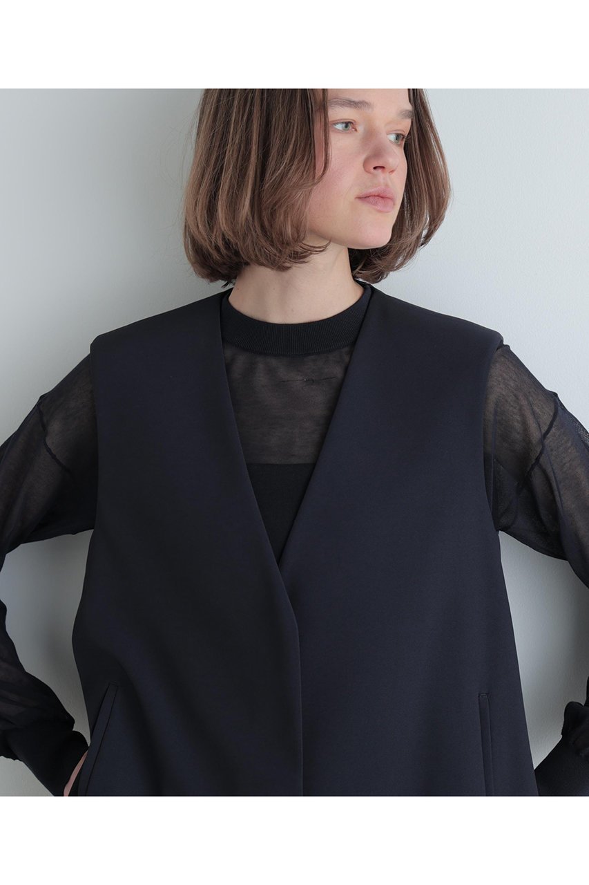 【ル フィル/LE PHIL】の2WAYツイルボックスジレ 人気、トレンドファッション・服の通販 founy(ファニー) 　ファッション　Fashion　レディースファッション　Fashion for Women　アウター　Coat / Outerwear Collection　レディースジャケット・軽アウター　Jackets　ジャケット　Jacket, Outerwear　スタンダード　Standard, Basic　スリム　Slim, Slim Fit　セットアップ　Set-Up, Coordinated Outfit　ツイル　Twist, Twisted Detail　バランス　Balance, Style Balance　定番　Standard, Basic Item　other-6|ID: prp329100004837742 ipo3291000000035853876