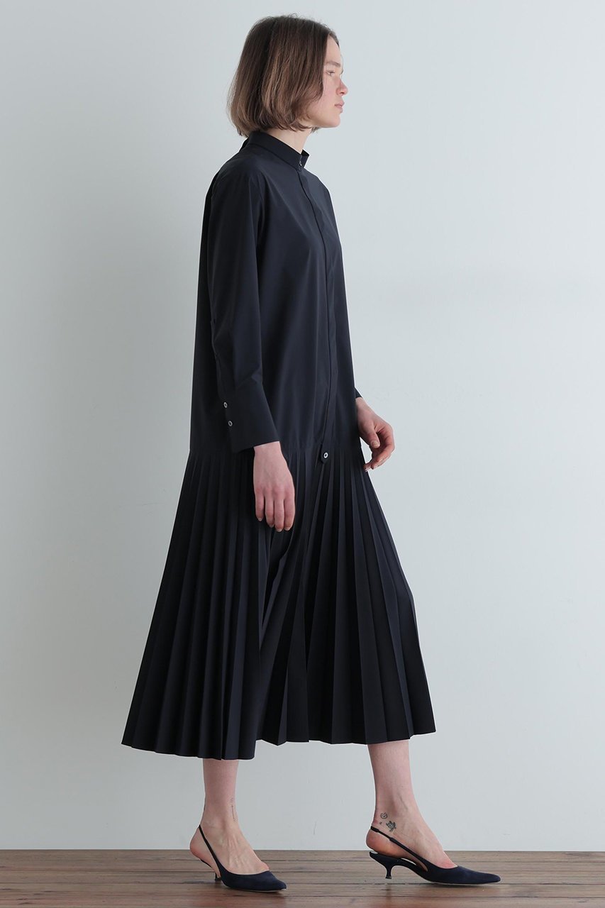 【ル フィル/LE PHIL】のSOLOTEXブロードプリーツワンピース 人気、トレンドファッション・服の通販 founy(ファニー) 　ファッション　Fashion　レディースファッション　Fashion for Women　ワンピース　Dresses　チュニック　Tunic Tops & Dresses　スタンダード　Standard, Basic　チュニック　Tunic, Long Top　ドレープ　Drape, Draping Fabric　ブロード　Broadcloth, Fine Cotton　プリーツ　Pleats, Pleated　プレーン　Plain, Simple　ボトム　Bottoms, Lower Wear　リボン　Ribbon, Bow　ロング　Long, Long-Length　新作・新入荷　New Arrivals / New In　other-3|ID: prp329100004837746 ipo3291000000035248306