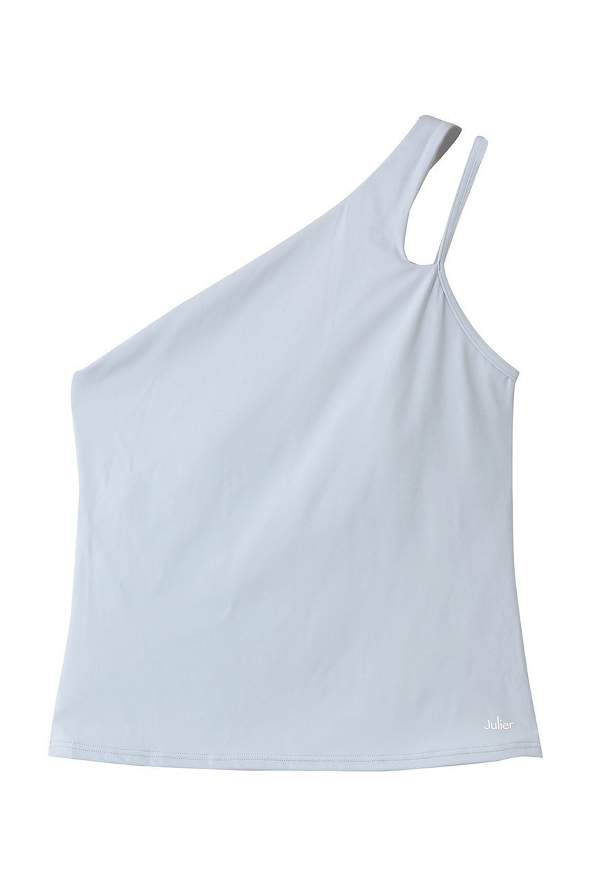 【ジュリエ/Julier】のYOGA FITアシメミドルトップス インテリア・キッズ・メンズ・レディースファッション・服の通販 founy(ファニー) 　ファッション　Fashion　レディースファッション　Fashion for Women　トップス・カットソー　Cut & Sew Tops　スポーツウェア　Functional & Stylish Sportswear　スポーツ トップス　Athletic Tops / Workout Tops / Training Shirts　2026年　2026　スポーツ　Sports, Activewear　フィット　Fit, Slim Fit　ワーク　Workwear, Utility Style　エレガント 上品　Elegant　夏　Summer　春　Spring　S/S・春夏　SS, Spring/Summer, Warm Season　ブルー|ID: prp329100004837748 ipo3291000000036162772