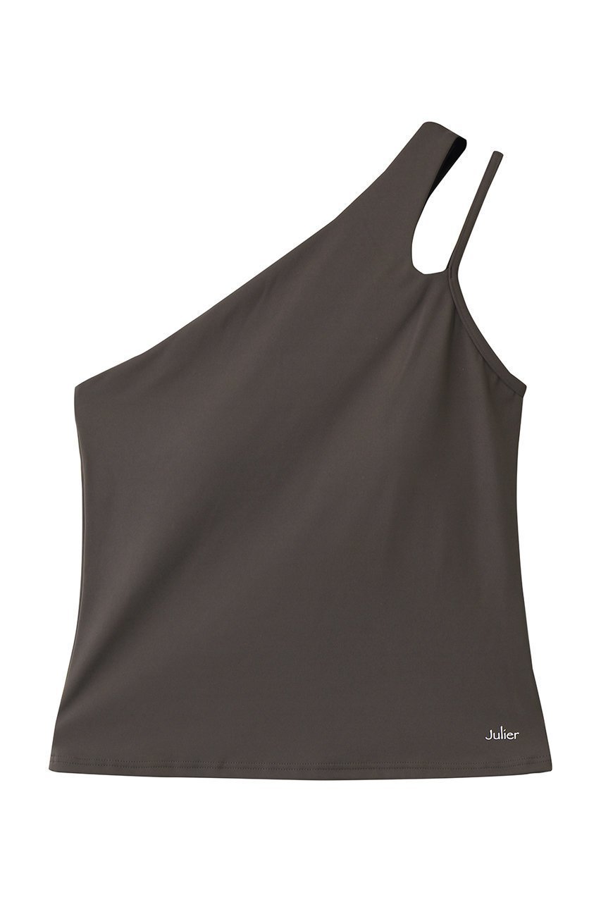 【ジュリエ/Julier】のYOGA FITアシメミドルトップス インテリア・キッズ・メンズ・レディースファッション・服の通販 founy(ファニー) 　ファッション　Fashion　レディースファッション　Fashion for Women　トップス・カットソー　Cut & Sew Tops　スポーツウェア　Functional & Stylish Sportswear　スポーツ トップス　Athletic Tops / Workout Tops / Training Shirts　2026年　2026　スポーツ　Sports, Activewear　フィット　Fit, Slim Fit　ワーク　Workwear, Utility Style　エレガント 上品　Elegant　夏　Summer　春　Spring　S/S・春夏　SS, Spring/Summer, Warm Season　グレー|ID: prp329100004837748 ipo3291000000036162774