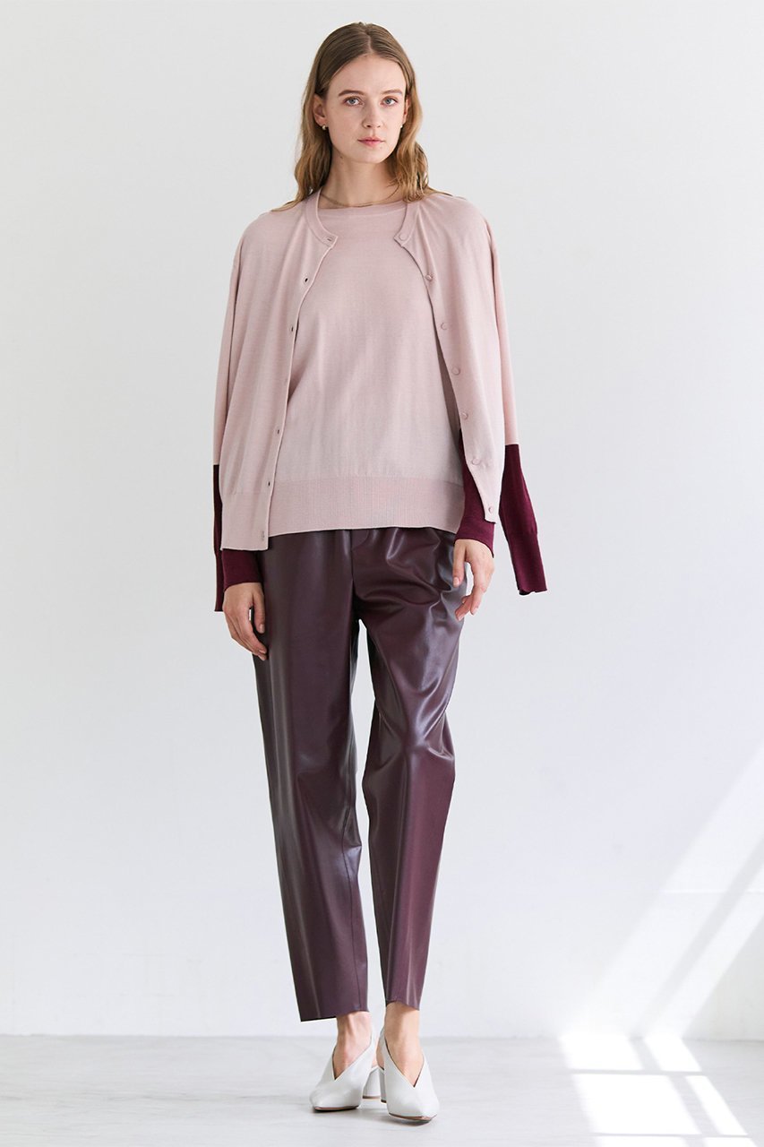 【ベイジ,/BEIGE,】のHYAL(ハイアル)/フェイクレザーカービーラインイージーパンツ 人気、トレンドファッション・服の通販 founy(ファニー) 　ファッション　Fashion　レディースファッション　Fashion for Women　パンツ　Pants & Trousers　2026年　2026　なめらか　Smooth, Silky Texture　ジャケット　Jacket, Outerwear　フェイクレザー　Faux Leather, PU Leather　マニッシュ　Mannish, Boyish　エレガント 上品　Elegant　夏　Summer　春　Spring　S/S・春夏　SS, Spring/Summer, Warm Season　other-6|ID: prp329100004837753 ipo3291000000036162844