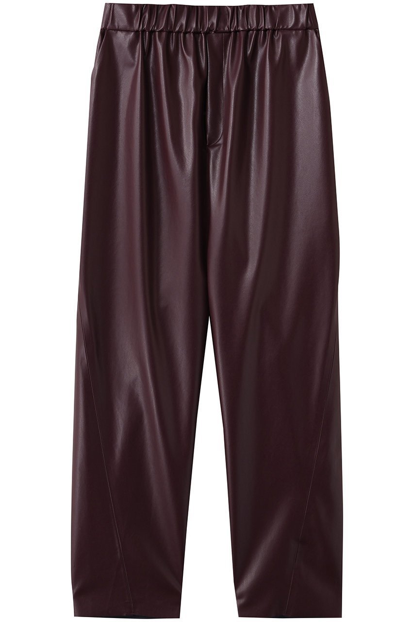 【ベイジ,/BEIGE,】のHYAL(ハイアル)/フェイクレザーカービーラインイージーパンツ インテリア・キッズ・メンズ・レディースファッション・服の通販 founy(ファニー) 　ファッション　Fashion　レディースファッション　Fashion for Women　パンツ　Pants & Trousers　なめらか　Smooth, Silky Texture　ジャケット　Jacket, Outerwear　フェイクレザー　Faux Leather, PU Leather　マニッシュ　Mannish, Boyish　エレガント 上品　Elegant　Bordeaux|ID: prp329100004837753 ipo3291000000036780917