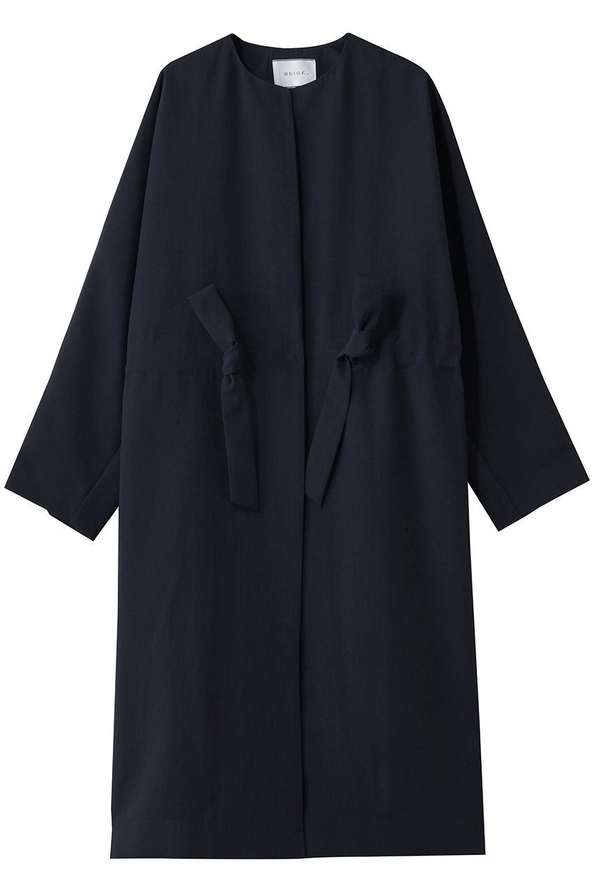 【ベイジ,/BEIGE,】のPORDIC(ポルディック)/ロングスプリングコート インテリア・キッズ・メンズ・レディースファッション・服の通販 founy(ファニー) 　ファッション　Fashion　レディースファッション　Fashion for Women　アウター　Coat / Outerwear Collection　コート・ロングコート・ピーコート　Long Coats, Peacoats & More　2026年　2026　フィット　Fit, Slim Fit　ロング　Long, Long-Length　夏　Summer　定番　Standard, Basic Item　春　Spring　S/S・春夏　SS, Spring/Summer, Warm Season　Navy|ID: prp329100004837754 ipo3291000000036162850