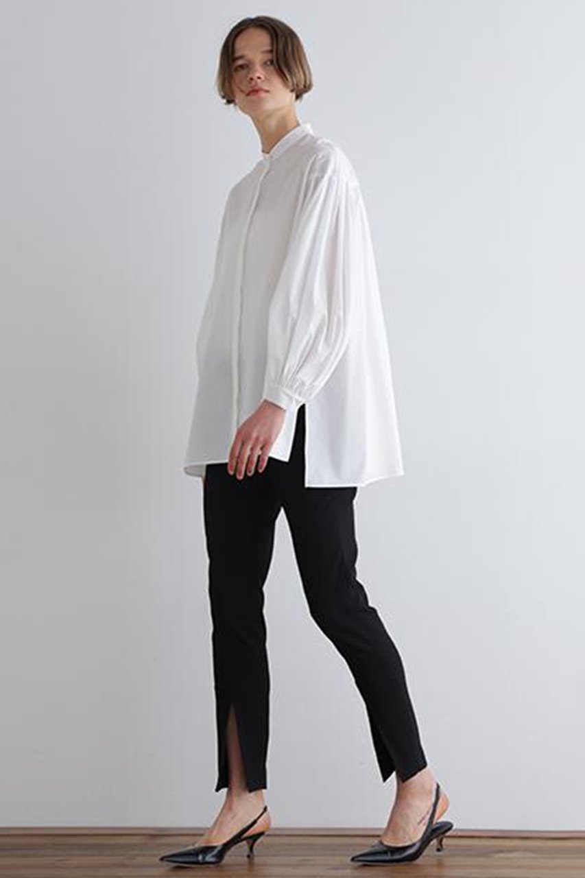 【ル フィル/LE PHIL】のタイプライターギャザーブラウス 人気、トレンドファッション・服の通販 founy(ファニー) 　ファッション　Fashion　レディースファッション　Fashion for Women　トップス・カットソー　Cut & Sew Tops　シャツ・ブラウス・オフィスカジュアル　Elegant Blouses & Button-Ups　おすすめ　Recommended / Our Picks　ギャザー　Gathered, Ruffled　スリット　Slit, Slit Detail　スリーブ　Sleeve, Long Sleeve / Short Sleeve　バランス　Balance, Style Balance　ブロード　Broadcloth, Fine Cotton　ベスト　Vest, Waistcoat　ヨーク　Yoke, Yoke Design　リラックス　Relax, Relaxed Fit　ロング　Long, Long-Length　other-3|ID: prp329100004837761 ipo3291000000035429382