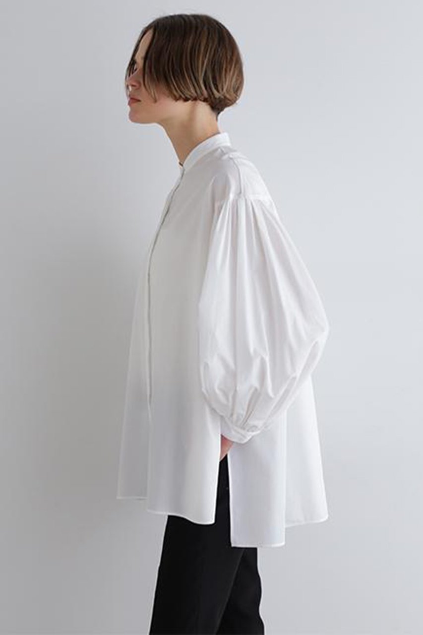 【ル フィル/LE PHIL】のタイプライターギャザーブラウス 人気、トレンドファッション・服の通販 founy(ファニー) 　ファッション　Fashion　レディースファッション　Fashion for Women　トップス・カットソー　Cut & Sew Tops　シャツ・ブラウス・オフィスカジュアル　Elegant Blouses & Button-Ups　おすすめ　Recommended / Our Picks　ギャザー　Gathered, Ruffled　スリット　Slit, Slit Detail　スリーブ　Sleeve, Long Sleeve / Short Sleeve　バランス　Balance, Style Balance　ブロード　Broadcloth, Fine Cotton　ベスト　Vest, Waistcoat　ヨーク　Yoke, Yoke Design　リラックス　Relax, Relaxed Fit　ロング　Long, Long-Length　other-5|ID: prp329100004837761 ipo3291000000035429386