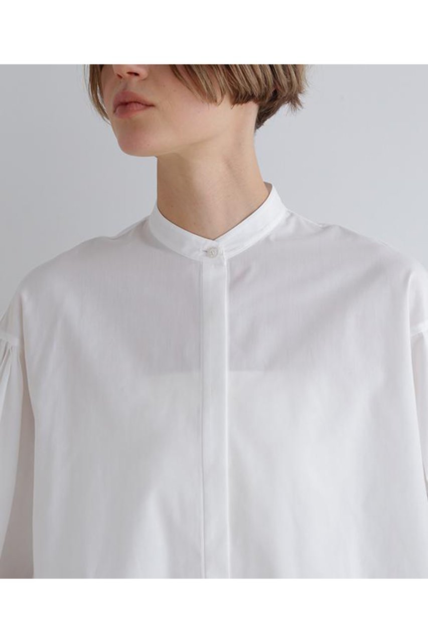 【ル フィル/LE PHIL】のタイプライターギャザーブラウス 人気、トレンドファッション・服の通販 founy(ファニー) 　ファッション　Fashion　レディースファッション　Fashion for Women　トップス・カットソー　Cut & Sew Tops　シャツ・ブラウス・オフィスカジュアル　Elegant Blouses & Button-Ups　おすすめ　Recommended / Our Picks　ギャザー　Gathered, Ruffled　スリット　Slit, Slit Detail　スリーブ　Sleeve, Long Sleeve / Short Sleeve　バランス　Balance, Style Balance　ブロード　Broadcloth, Fine Cotton　ベスト　Vest, Waistcoat　ヨーク　Yoke, Yoke Design　リラックス　Relax, Relaxed Fit　ロング　Long, Long-Length　other-7|ID: prp329100004837761 ipo3291000000035429390